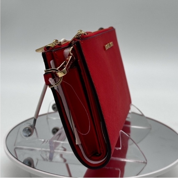 Michael Kors Large Double Zip Wallet
Wristlet Red/Gold - Picture 3 of 9